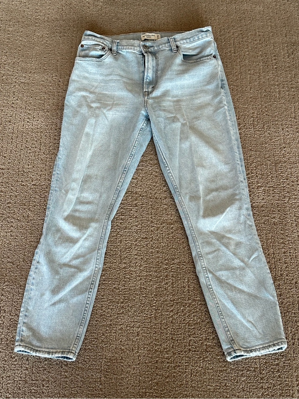 Abercrombie & Fitch Skinny High Rise Light Wash Jeans